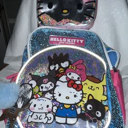 Hello Kitty Backpack with Lunchbox Set