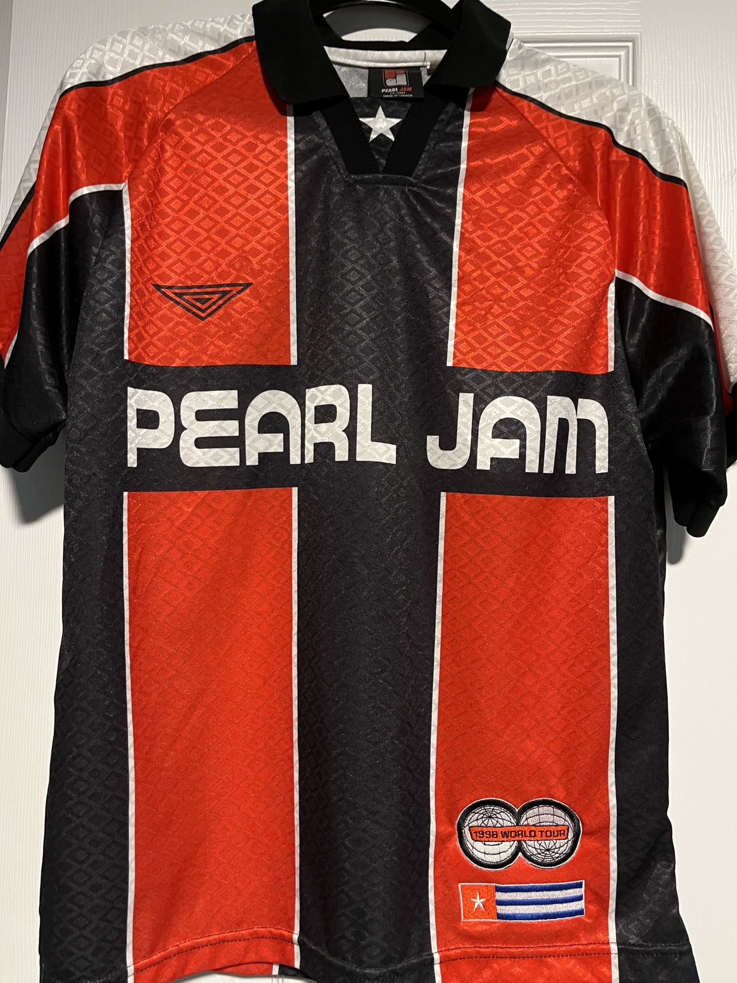 Vintage Pearl Jam Tour Soccer Jersey