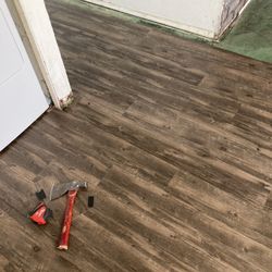 Baseboard Laminate Wood floors Install