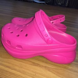Crocs Pink Candy Pink High Heel