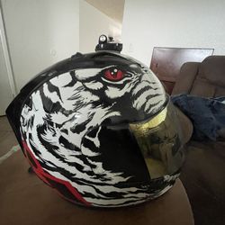 Motorcycle Helmet (Icon Berserker) LIGHTLY USED