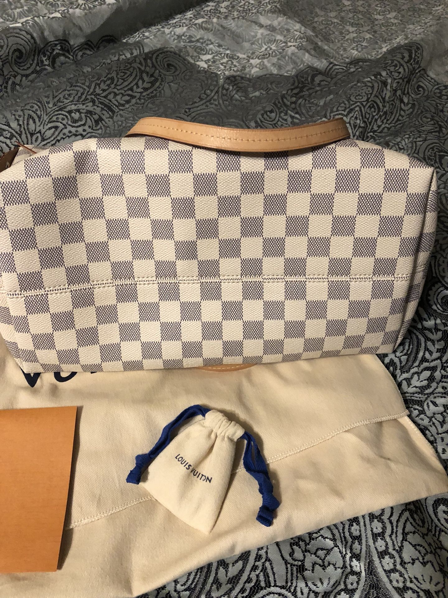 Louis Vuitton Iena MM Damier Azur Rose Ballerine – Now You Glow