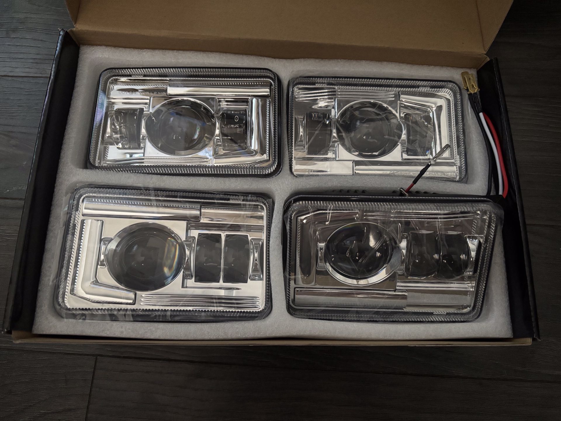 4x6 Kenworth-Chevy-Cutless LED headlights