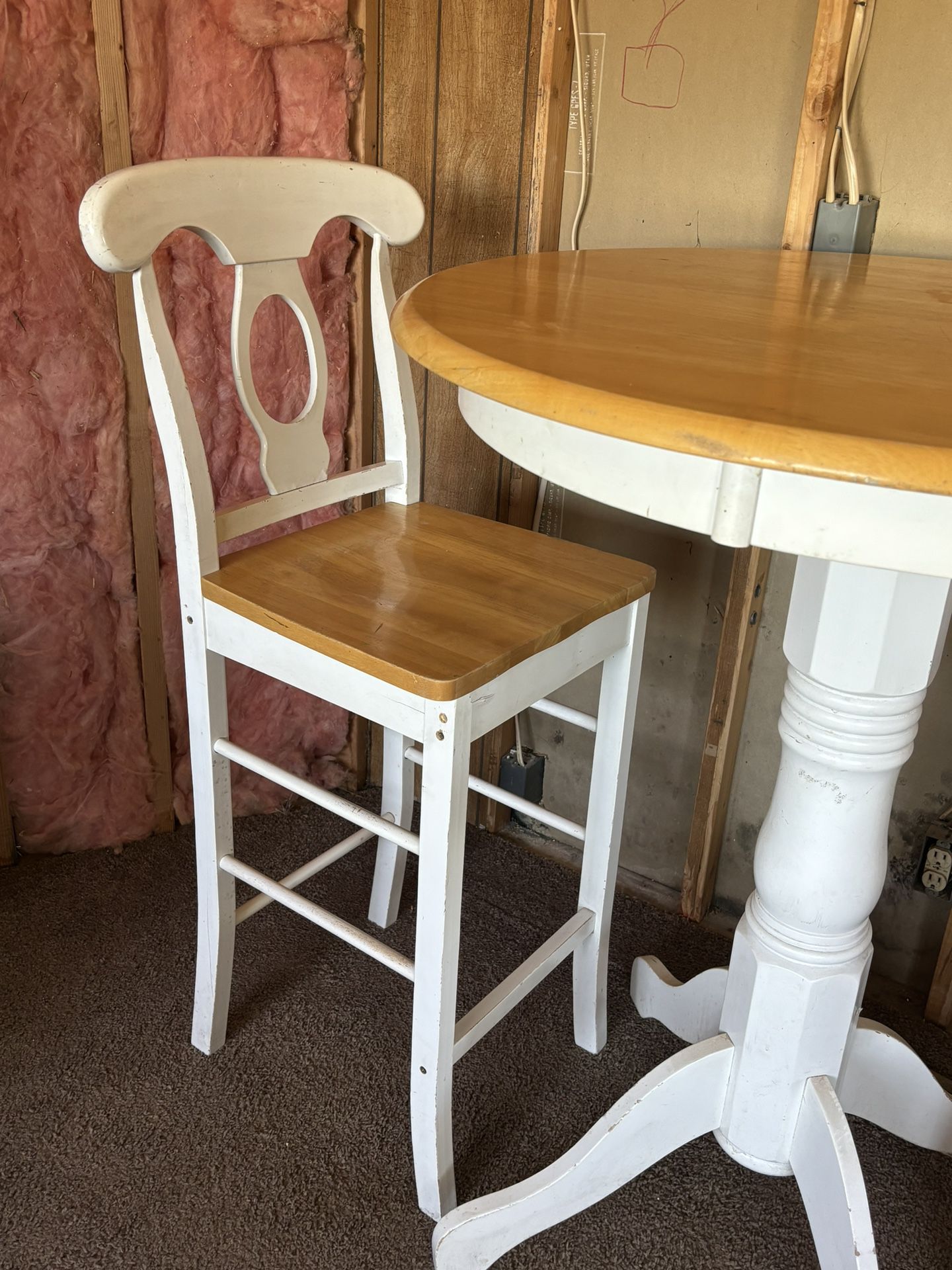 High Seat Breakfast Table and Chairs