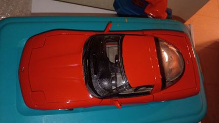 Red 1977 Chevrolet corvette diecast model car
