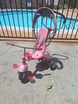 Pink red bike kids