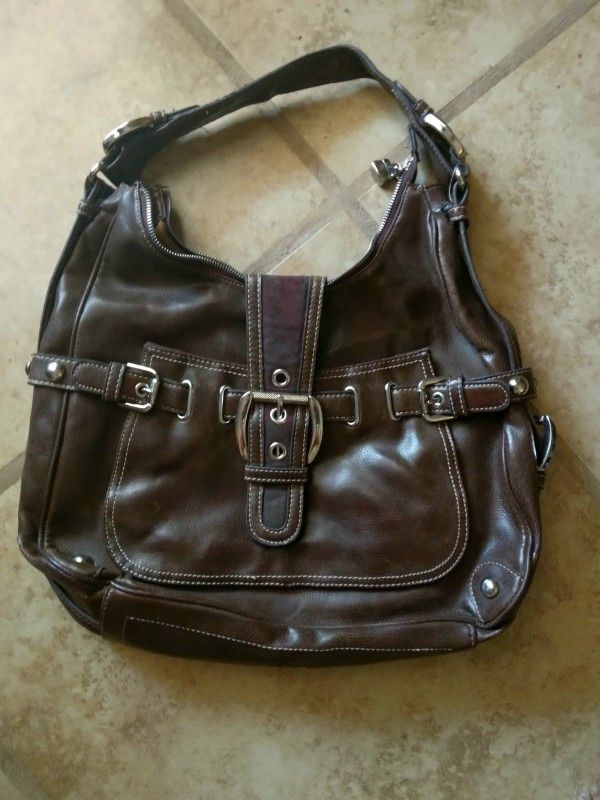 Kathy Ireland Dark Chocolate Handbag Purse