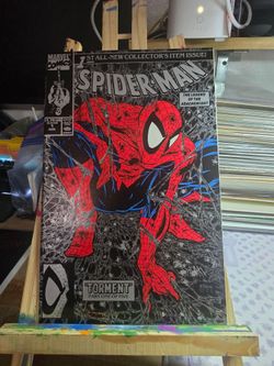 1990 marvel Comics spider-man #1 1st silver variant cover