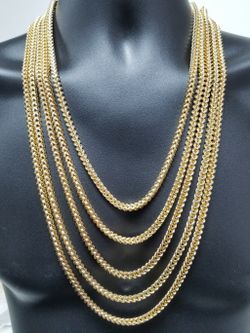 6MM 10k Yellow Gold Diamond Cut Franco Chain FC003