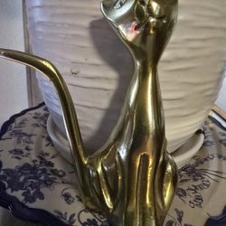 Anthropologie Brass Cat Ring Holder