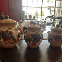 Kitchen Canisters Set Of 3