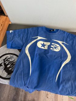 All blue Graphic Oversized T-Shirt with Tags