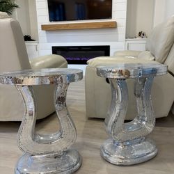 Disco Ball End Tables - Set Of 2