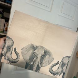 Elephant picture for nursery kids room painting