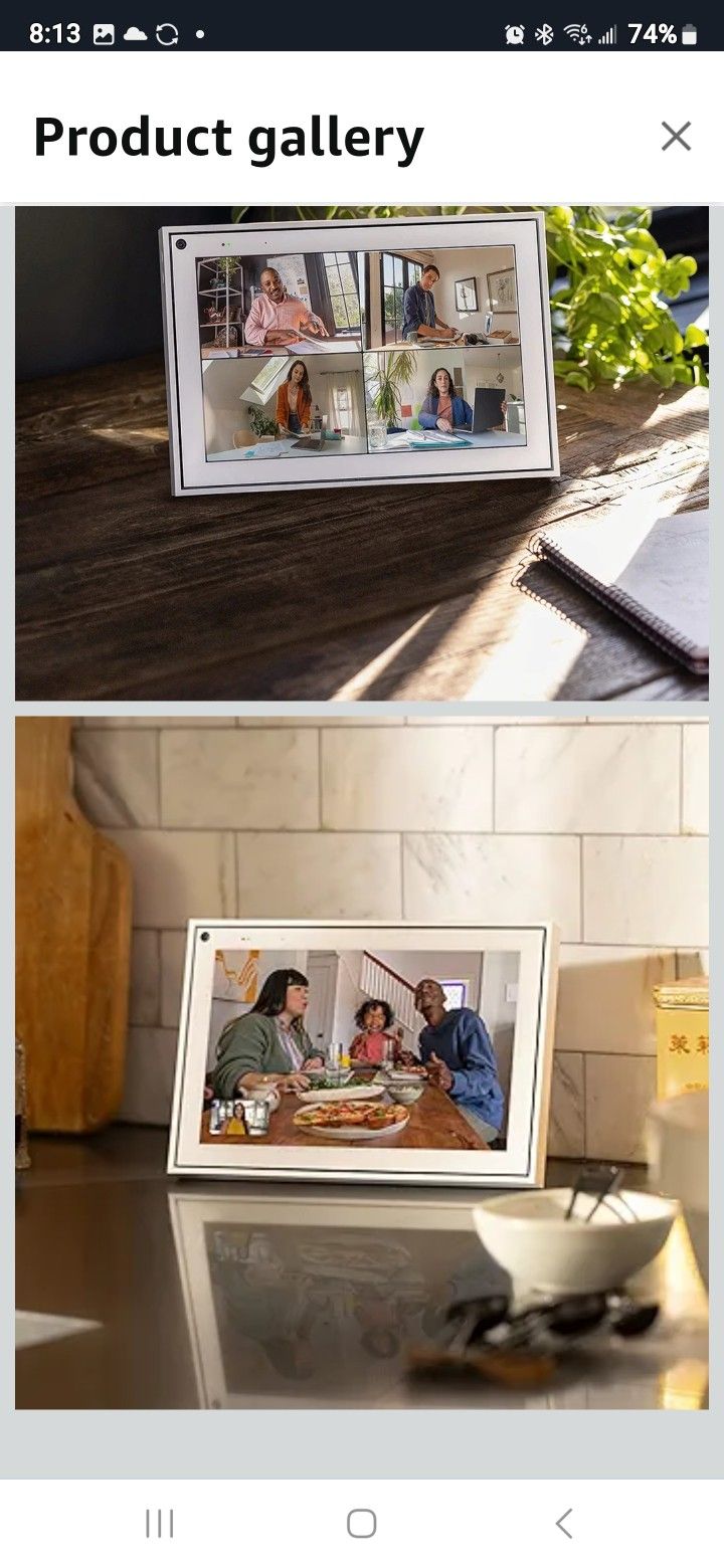 Portal White 10" from Facebook. Smart, Hands-Free Video Calling with Alexa Built-in