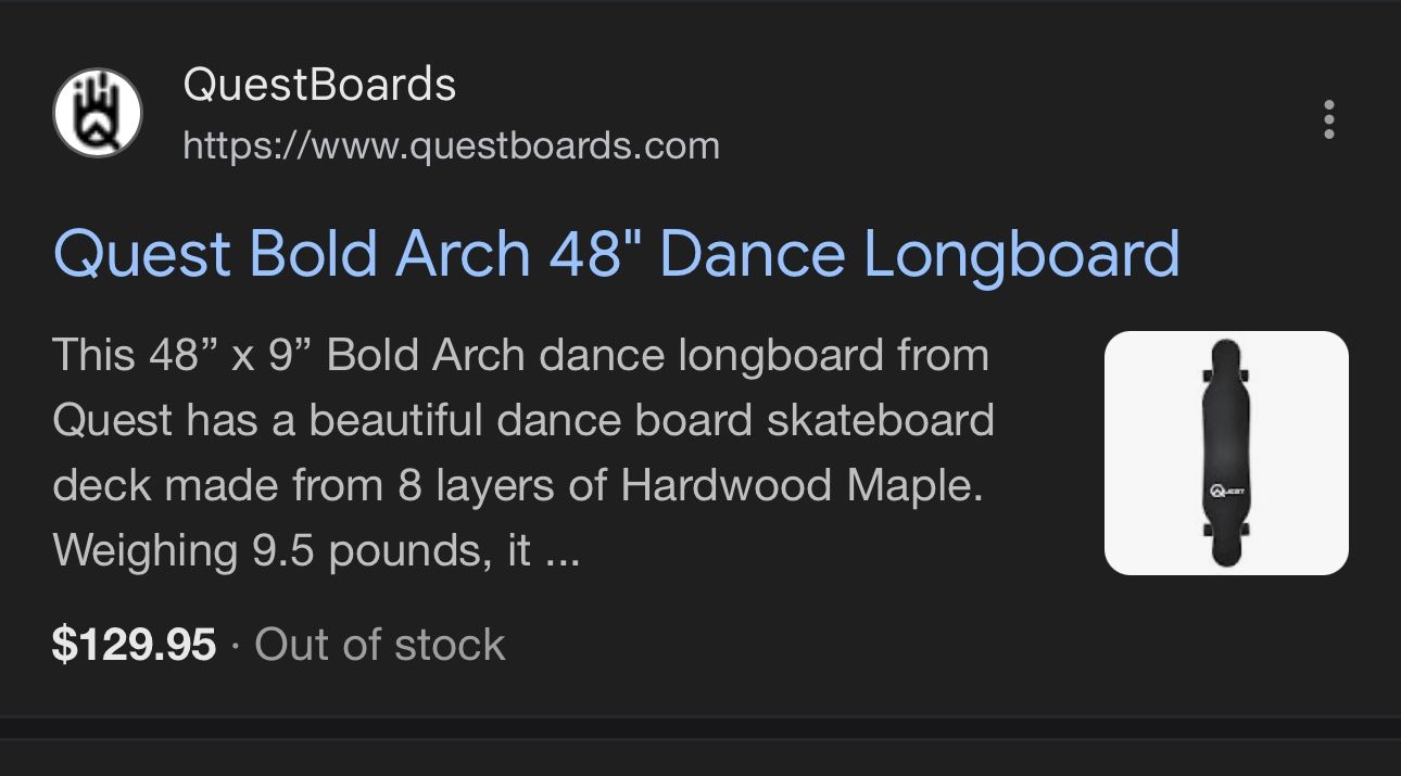 Quest 48” Longboard (Skateboard)