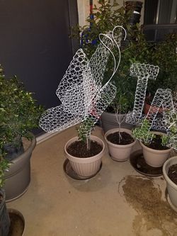 Butterfly Topiary Plant - 28" White