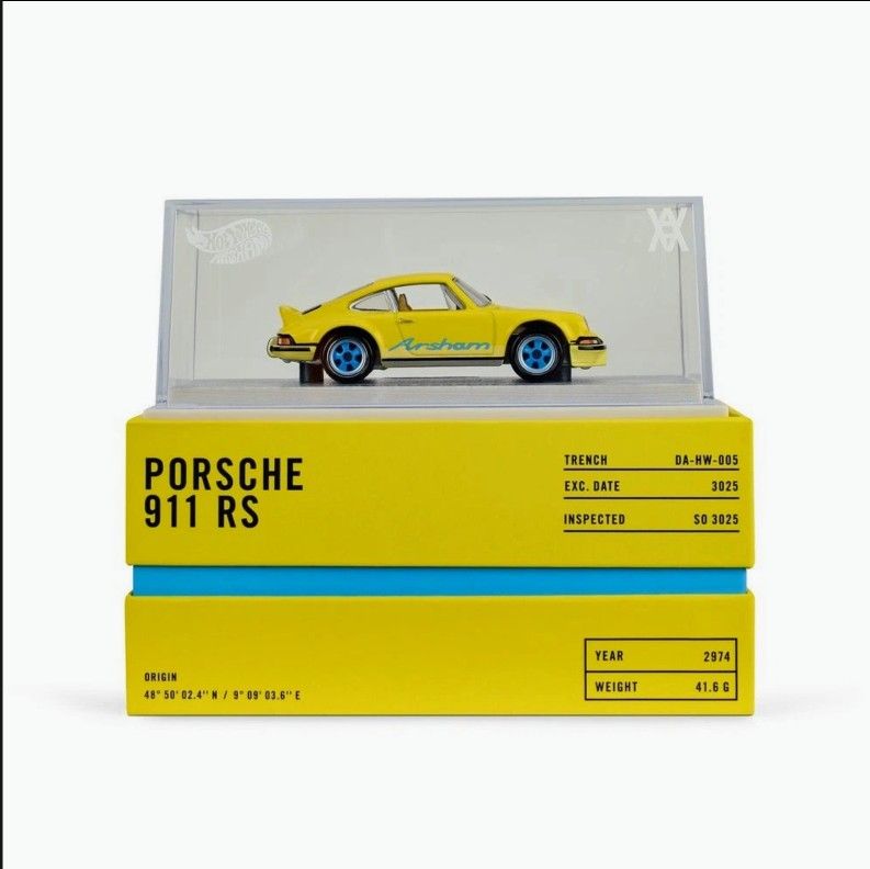 Hot Wheel Exclusive Daniel Arsham 1973 Porsche 911 RSA Limited Edition