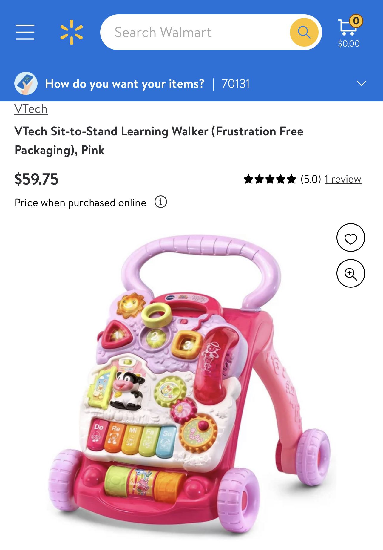 VTech Sit-to-Stand Learning Walker 