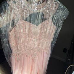 Jr Formal Dress in Dusty Pink