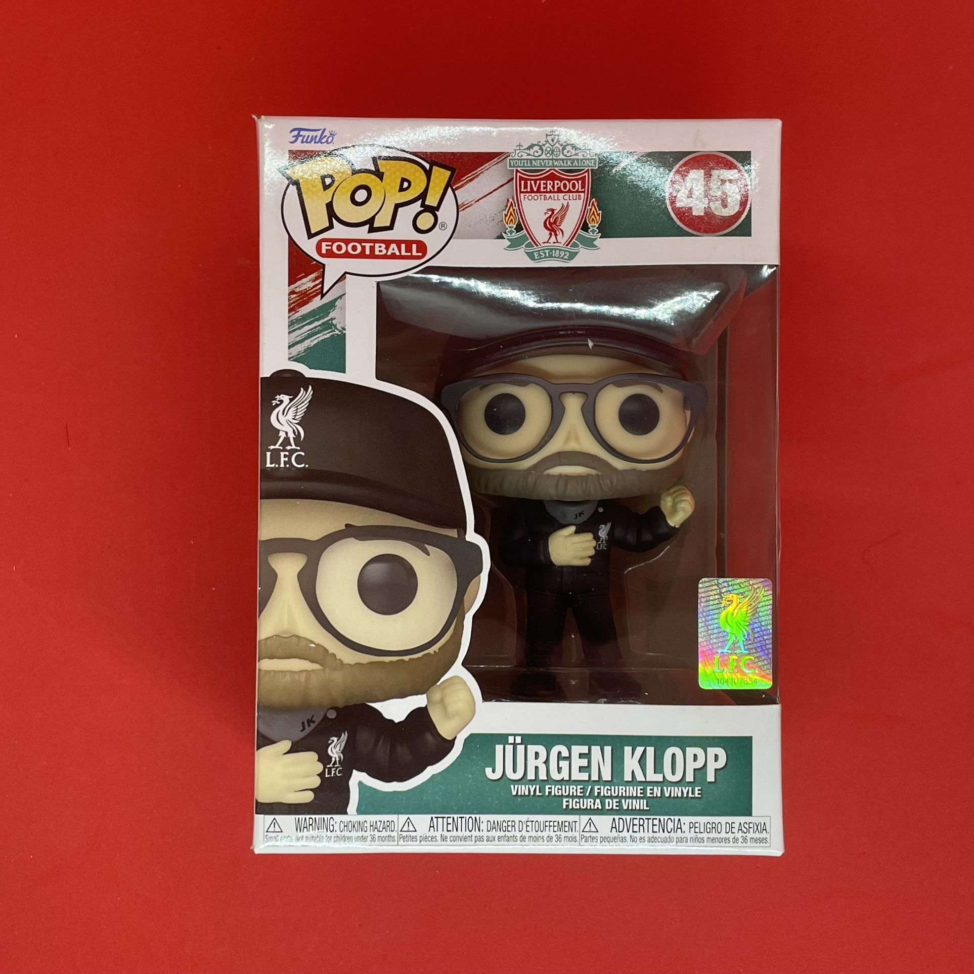 Funko Pop Liverpool Football Club - Jurgen Klopp #45 - Vinyl Figure NEW IN BOX