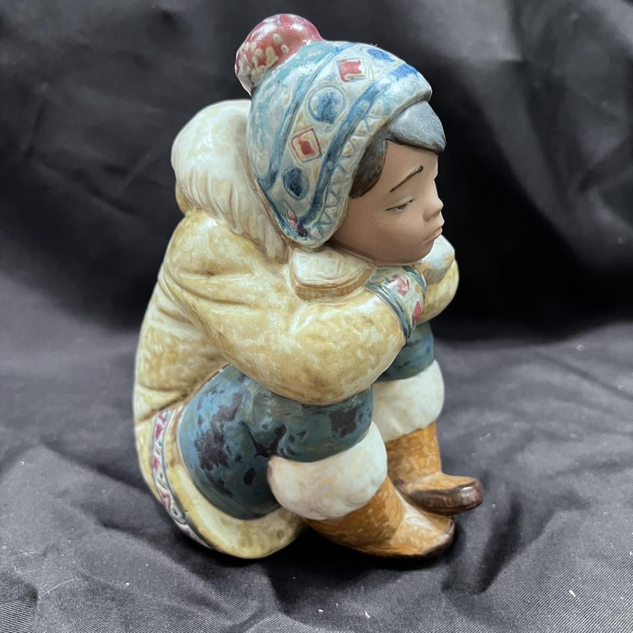 Lladro Eskimo Boy Figurine
