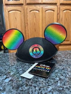 Disney Pride Collection Mickey Rainbow Ears Hat.  Brand new with tags.  Smoke free home