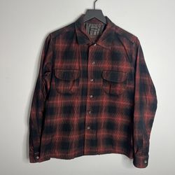 Sunny Sports American Life Cloth Flannel Mens Medium Red