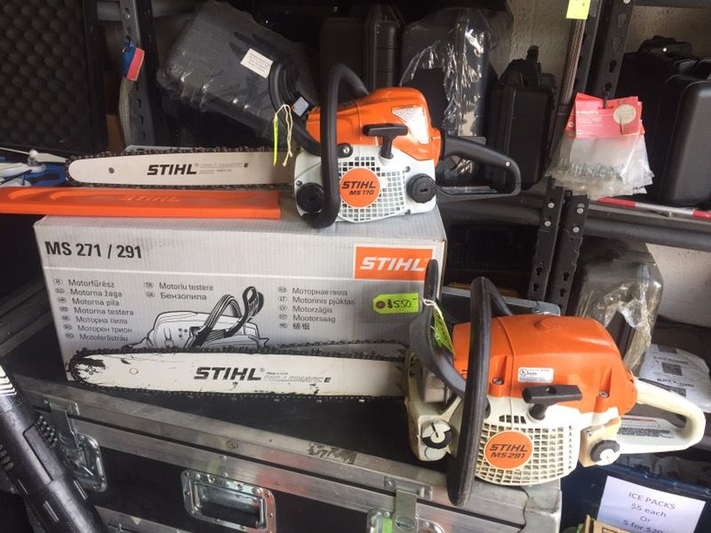 Brand New Stihl Chainsaws In Stock! 16" 18" 20" and 25"