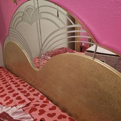 Glitter Mirrored Queen Headboard