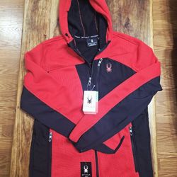 Men's Spyder Red And Black Jacket