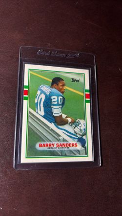 1989 Topps Barry Sanders Rookie card. In amazing shape