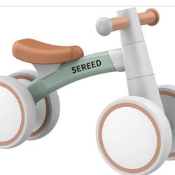 SEREED Baby Balance Bike for 1 Year Old Boys Girls 12-24 Month Toddler Balance Bike, 4 Wheels Toddler First Bike, First Birthday Gifts