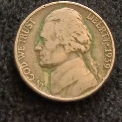1939 Jefferson Nickel DDO no mint mark