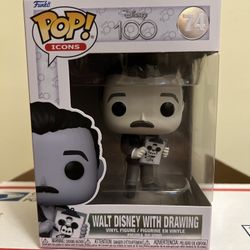 Walt Disney With Drawing Funko Pop