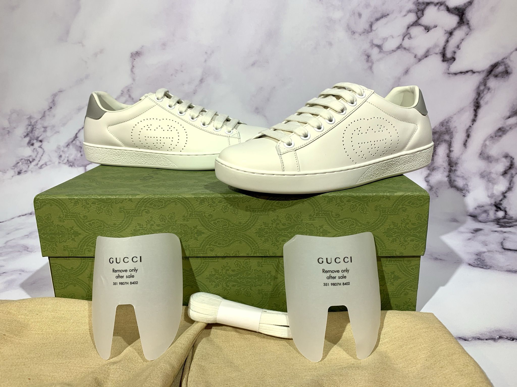👟 Gucci Perforated Logo Sneakers – Men’s 5.5 & 6 / Women’s 7.5 & 8 Ready!