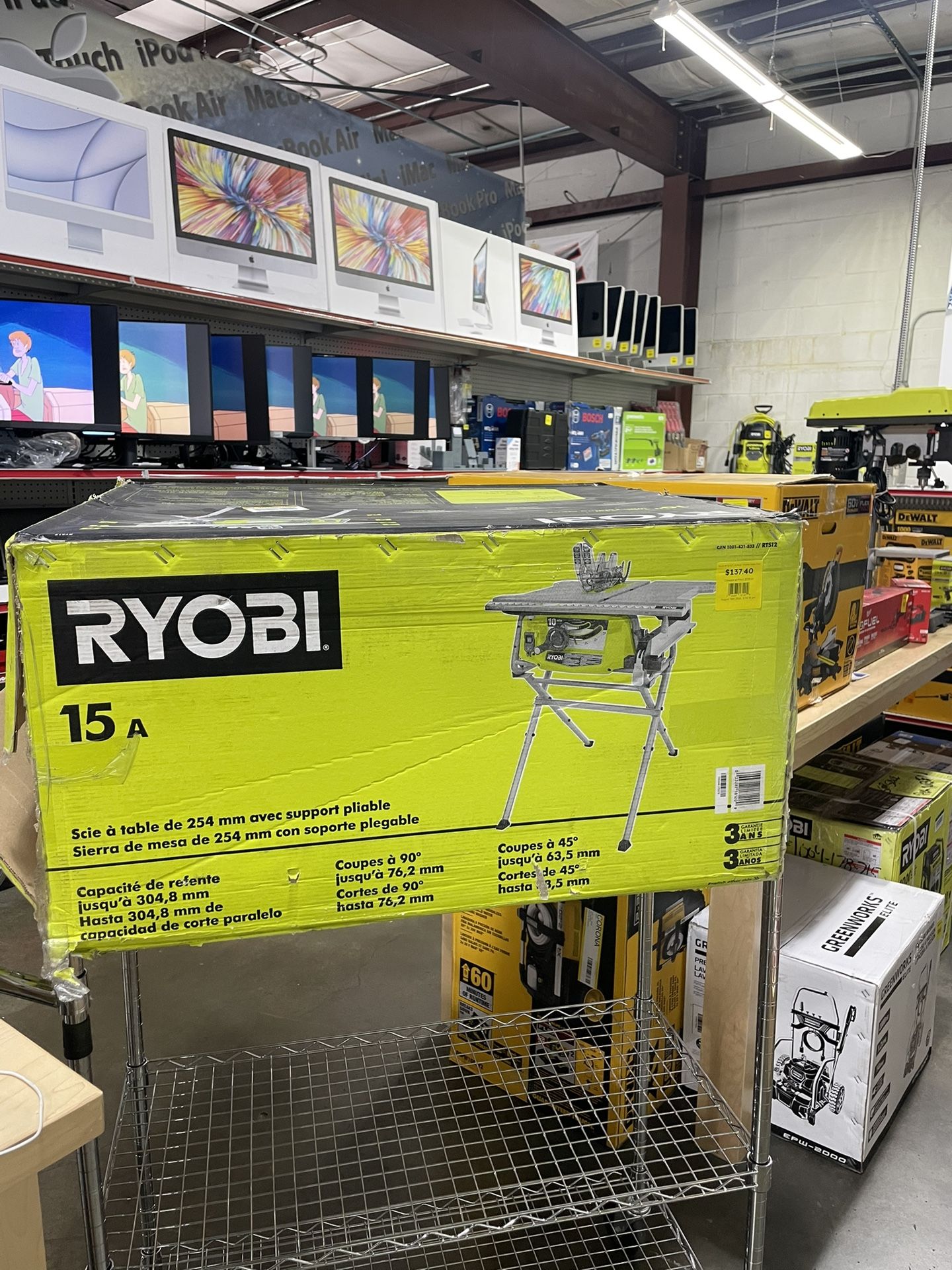 RYOBI 15AMP Table Saw