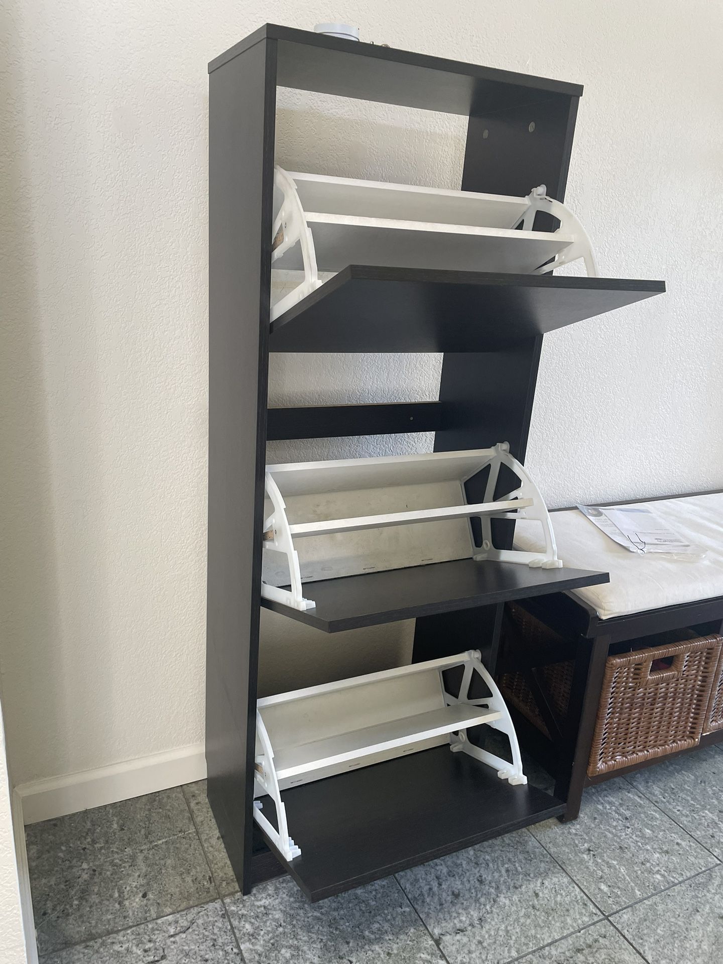 PENDING - Two IKEA shoe cabinets with 3 shelves