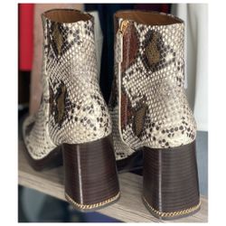 Tory burch snakeskin clearance boots