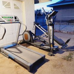 Treadmill, Elliptical And Total Trainer