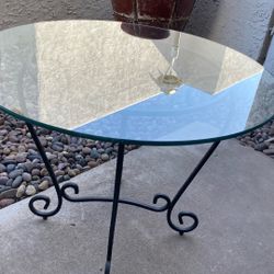 30 Inch Round Clear Glass Table Top 