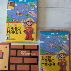Super Mario Maker Wii U Complete With Book Art And Manual 