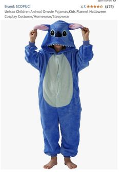 Stitch Costume, Pjs Onesie. 