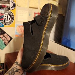 Doc martens black suede mules size 7 M