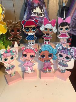 LOL SURPRISE DOLLS wood cut out center pieces