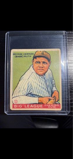 1933 goudey Babe Ruth card