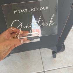 Guest Book Signage