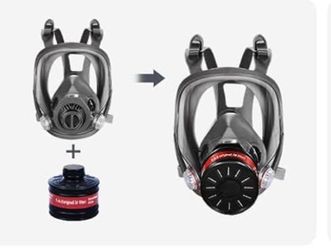 Full face gas mask