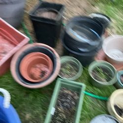 Different, Sizes, Different Colors, Different Styles Of Plants Pots (all for $60j (NO SHIPPING)