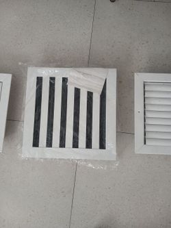 White HVAC Air Vent Register Grille